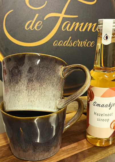 Beker groot donkerblauw grijs