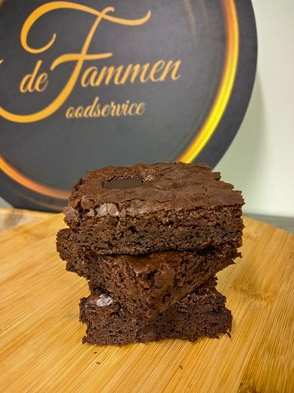 Vegan Brownie puur 6 stuks